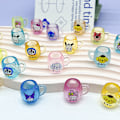 Miniatyrbillede 2 af 6: 5 stk. Miniature Lysende Kop Ornamenter e Tegneserie Harpiks Kopper Orn one size