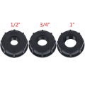Miniatyrbilde 2 av 8: 1/2" 3/4" 1" Gjenge IBC Tank Adapter Kranvannskontakt Bytt Black B (3/4 inch)