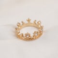 Pikkukuva 1 / 5: 1:12 Dollhouse Mini Metal Crown Princess Headwear Mod Gold