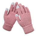 Miniatyrbilde 7 av 7: Vinter Touch Hansker Kvinner Varme Stretch Strikk Votter Imitasjon W Wine red