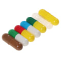 Miniatyrbilde 6 av 8: 1000 Stk Tom Hard Ledig Gelatinkapsel Størrelse 0# Gel Medisin Transprent one size