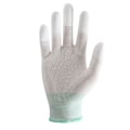 Miniatyrbillede 5 af 6: Anti Static ESD Elektroniske Arbejdshandsker Pu Finger PC Antiskrid White one size