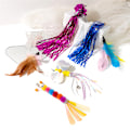 Miniatyrbillede 5 af 5: Cat Teaser Wand Refill Funny Butterfly Kitten Teaser Stick Repl Multicolor A3