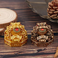 Miniatyrbillede 4 af 8: ren kobber tudse fundet cikade frø tudse statuer dyr Messing han Gold one size