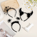 Miniatyrbilde 5 av 8: Halloween Edderkopp Nett Form Hodebånd Rave Fest Novelty Cosplay A8