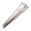 Miniatyrbilde 5 av 8: 10 stk spyd til grill gjenbrukbar grill i rustfritt stål Silver 10Pcs