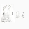 Miniatyrbilde 1 av 8: 1 stk Transparent PVC Beskyttende Veske Nøkkelring Bag Oppbevaringsveske A2