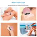 Miniatyrbillede 3 af 8: Oval Solcreme Roller Applikator Silikone Roll-On Svampeapplikator Blue