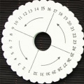 Miniatyrbillede 2 af 5: Rund Firkantet Håndlavet Beading Cord Disk fletteplade DIY Brai White Round