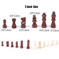Miniatyrbillede 8 af 8: 32 stk træskakstykker Komplet Chessmen International Word black 2in
