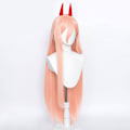 Miniatyrbillede 4 af 5: Anime Chainsaw Man Makima Power Cosplay paryk Lang Orange Pink Pa Orange One Size