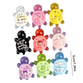 Miniatyrbillede 1 af 8: 5 stk Sanrio Resin Lysende Skildpadde Mikrolandskab Fe Have 5cm