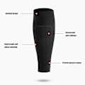 Miniatyrbillede 3 af 5: 1 stk Honeycomb Soccer Shin Guards Football Shields Sports Leggin Black M