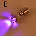 Miniatyrbillede 1 af 5: 2Pc Party Charm LED Ørering Light Up Crown Glowing Crystal Ear Purple One Size