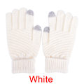 Miniatyrbillede 1 af 5: strikket Vinter Varm Uld Handsker Touch Handsker Mand Kvinder Vinter White One Size