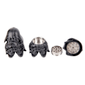 Miniatyrbillede 2 af 5: Sort Warrior Metal Zink Legering Urte Kværn Til Tilbehør Cre black onesize