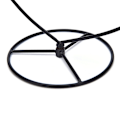 Miniatyrbillede 7 af 8: Sort Hjerteformet Jernhængende Glasvase Terrariumstativ Hol Black one size