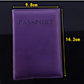 Miniatyrbillede 5 af 5: Kvinder Mænd Pasholder Kunstlæder Rejsepas Cover Ca Black one size