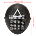Miniatyrbillede 1 af 8: Calamari Game Cosplay Maske Rekvisitter Kvadrat Cirkel Trekant Mønster Triangle