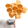 Miniatyrbild 3 av 8: 10 Styck Guld Finger Fingerborg Sygrepp Finger Metall Shield Prote One Size
