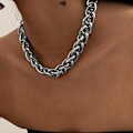 Miniatyrbild 5 av 5: Punk Hip Hop Choker Halsband för kvinnor Statement Gothic Cuban C C