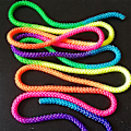 Miniatyrbild 6 av 8: Gymnastik rep färgglada regnbåge färg gradient gymnastik rep color