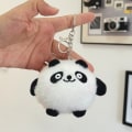 Miniatyrbild 8 av 8: e Cartoon Panda Plyschleksak Liten minidockahänge Docka Key Chai A2