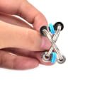 Miniatyrbild 4 av 5: Hot Flippy Chain Ring EDC Fidget Toy Hand 3 colors 3 pcs