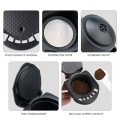 Miniatyrbild 4 av 8: Återanvändbar kapseladapter för Dolce Gusto Coffee Convert Compati Black