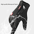 Miniatyrbild 3 av 5: Utomhus vinterhandskar Moto Resistant Touch Halkfri Black M