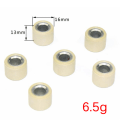 Miniatyrbild 1 av 3: 6st GY6 50 80cc Drivhjul Variator Roller Modifierad skoter White A