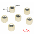 Miniatyrbild 3 av 3: 6st GY6 50 80cc Drivhjul Variator Roller Modifierad skoter White B