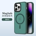 iPhone 17 Mørkegrønn Magnetisk Matt Deksel Fallbestandig Design
