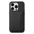 Etui til iPhone 13 Pro svart selvklebende kortholder