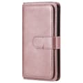Etui til iPhone15Plus 10 kort læder etui rosaguld multifunktionel pung