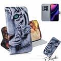 Etui til Samsung S20 tiger Malet print læderkort slots