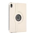Stilig etui for iPad mini 4/5 hvit lychee tekstur roterende lær White