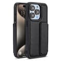 Fodral för iPhone15promax svart kortplats flip läder