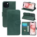 Etui til iPhone 16 Pro grøn kalveskind frontspænde flip læder kortholder