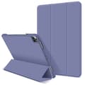 Stilfuldt etui til iPad 9.7\" 2017/2018 Lavendel Silikone Blød Rem