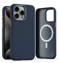 Fodral för iPhone 14pro mörkblå magnetisk version magnetiskt läder fullt anti-fall