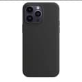 Skal för iPhone 17 Black+ solid flytande silikon fullt skydd