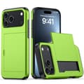 Vihreä liukukorttipidike lompakkokotelo iPhone 17:lle Green