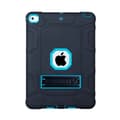 Stilfuldt etui til iPad mini4 sort blå stødsikkert silikone læder