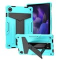 Etui for iPad 10.2 2019 Mint Svart Kontrastfarge Silikon Sammenleggbart Stativ
