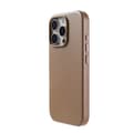 Fodral för iPhone 16 magnetisk Tecknad ljusbrunt läder PU hel