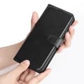Etui til Samsung S25 Plus sort flip speciallæderforarbejdning Black