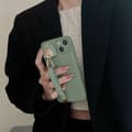 Fodral för iPhone 13PRO MAX Mån gropmönster smör grön kaffeböna tärnad handledsrem läder