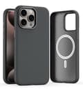 Fodral för iPhone15promax grå magnetisk typ magnetiskt läder fullt anti-fall