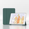 Stilfuldt etui til iPad mini 45mm Mørkegrøn Tri fold Transparent Soft